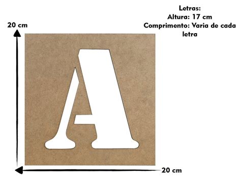 Stencil Molde Vazado Letras Cm Elo Produtos Especiais