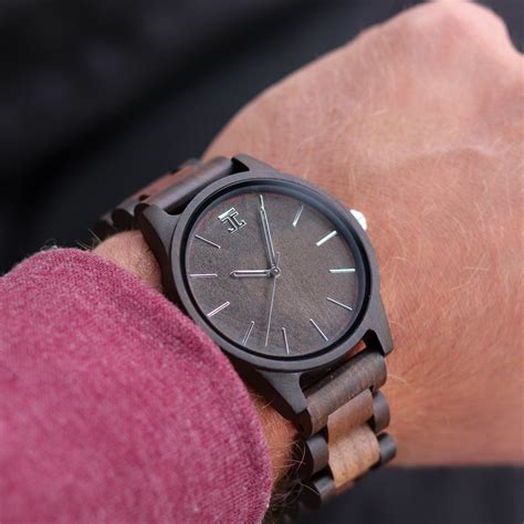 Dark Sandalwood Woodgrain Dial Wooden Watch By Joycoast