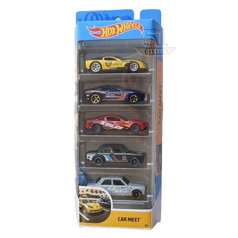Hot Wheels Car Meet 2019 5 Pack Datsun 510 Shopee Malaysia