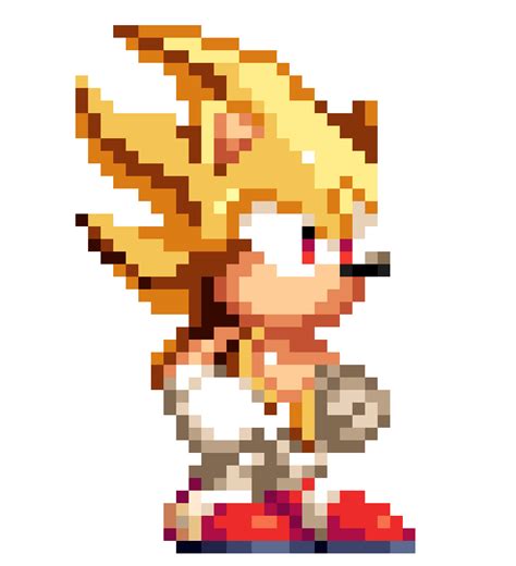 Pixilart Super Sonic My Style By Filipizin