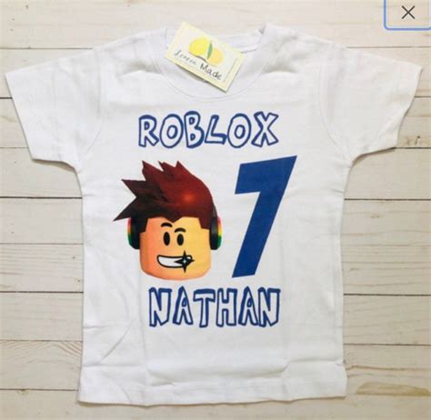 Roblox Birthday Boy T Shirt With Name Roblox Shirt Roblox Birthday