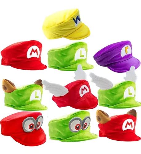 Gorra Waluigi De Mario Bros Peluche Mario Bros Gorro En Venta En Lima