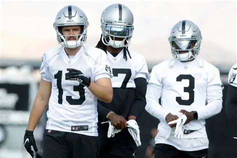 Raiders Wide Receivers Davante Adams Jakobi Meyers And Hunter Renfrow