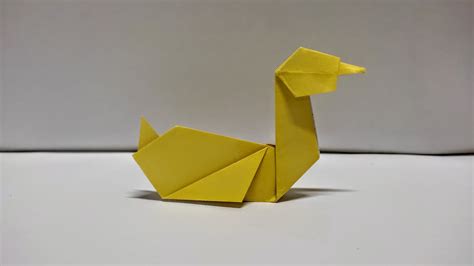 Origami Duck Easy How To Make A Paper Origami Duck Easy Origami Tutorial Youtube