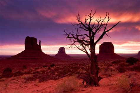 Monument Valley Sunrise stock photo. Image of mittens - 7685340