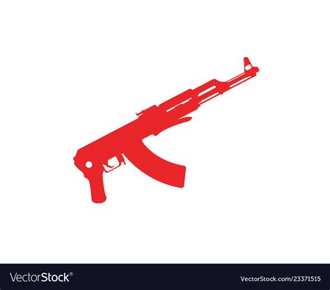 Gun symbol templates Royalty Free Vector Image