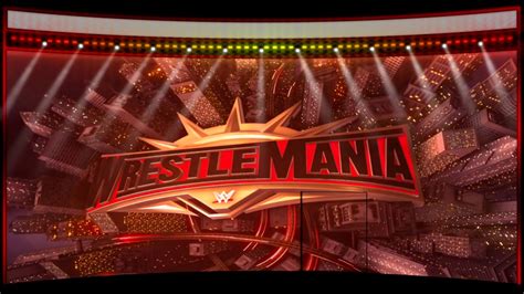 Wwe Wrestlemania Stage Only With Static Lights And Crowd Youtube