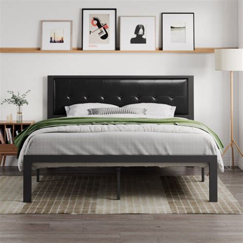 Lark Manor Artina Upholstered Metal Platform Bed And Reviews Wayfair