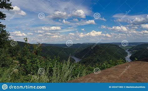 Saarschleife View From Tree Top Walk Tower Royalty Free Stock Image