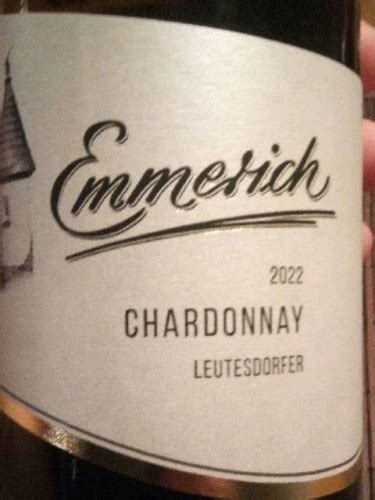 Weingut Emmerich Leutesdorfer Chardonnay Vivino Australia