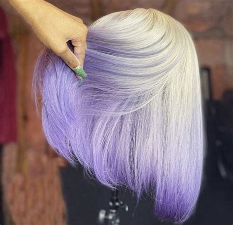 Lux hair shop | Short human hair wigs, Wig hairstyles, Purple hair