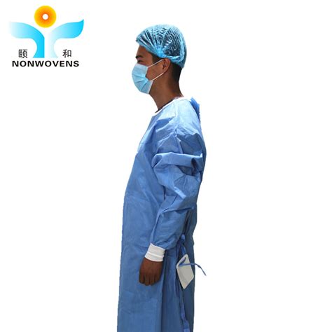 Sms Sterile Disposable Surgical Gown Smms Isolation Gown With Knitted