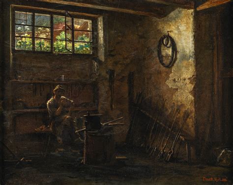 "The Blacksmith's Rest" by Frank Holl