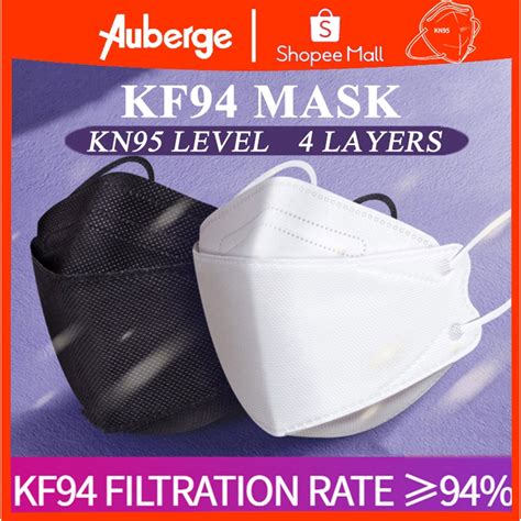 Auberge Pcs Kf Face Mask Korean Kn Facemask Disposable Ply Kf