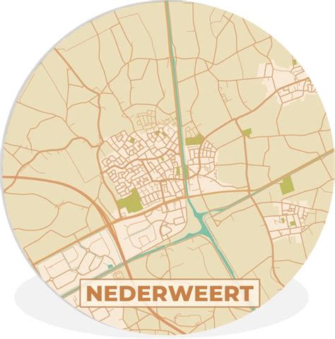 Wandcirkel Muurcirkel Binnen Kaart Plattegrond Nederweert