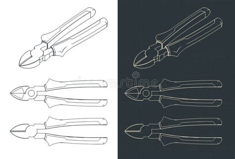 Pliers Blueprints Stock Illustrations 15 Pliers Blueprints Stock