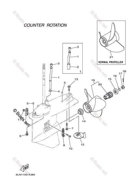 Yamaha Outboard 2022 Oem Parts Diagram For Lower Casing Drive 4