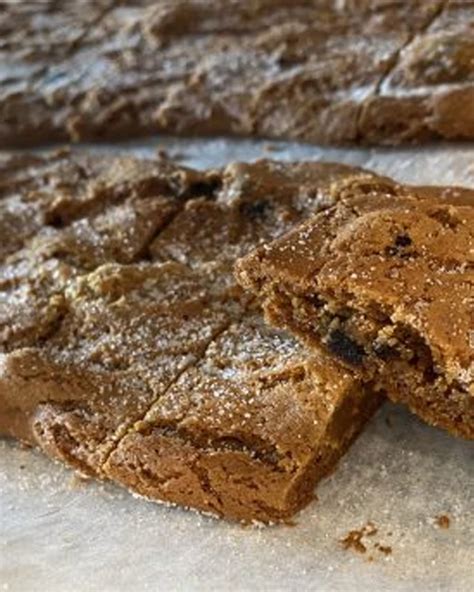 Chewy Ginger Hermit Bars OrnaBakes