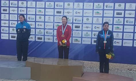 Maheshwari Chauhan Wins Indias First Ever Medal In Womens Skeet At