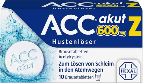 ACC Akut 600 Mg Z Cough Remover Pack Of 10 Effervescent Tablets