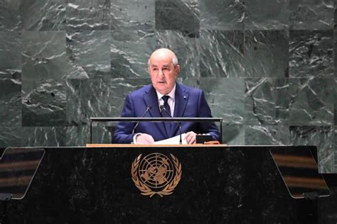 Abdelmadjid Tebboune A T Il Pris La Fuite De L ONU