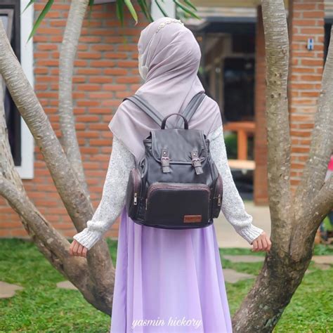 Jual Tas Ransel Wanita Muslimah Vanilla House Yasmin Bag Shopee