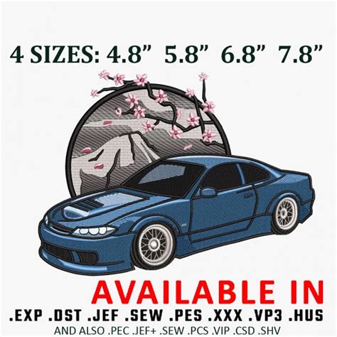 Nissan silvia embroidery design, Car design, Embroidered shi | Inspire Uplift