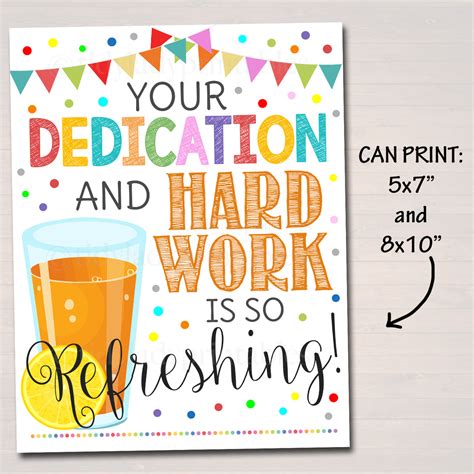 Teacher Appreciation Week Printable Breakfast Juice Bar Sign Tidylady Printables