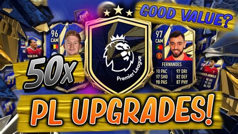 50 X TOTY PREMIER LEAGUE UPGRADE PACKS IS THE PREMIER LEAGUE UPGRADE