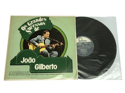 Lp Vinil Os Grandes Sucessos de João Gilberto 1981 Item de Música