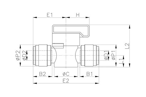Шаровый кран 10 мм CDC Pneumatics HBVU 1010B - выгодная цена, отзывы ...