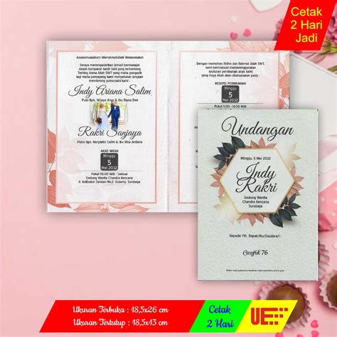 Jual Undangan Pernikahan Murah Mewah Elegan Unik Blangko Cantik