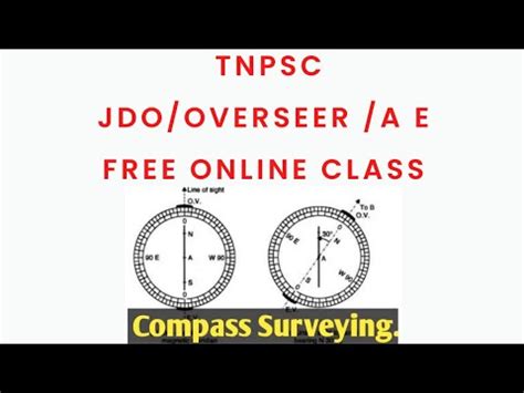 TNPSC ROAD INSPECTOR COMPASS SURVEYING YouTube