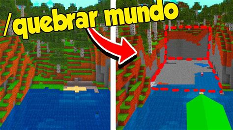 Como Quebrar Blocos Comando No Minecraft YouTube