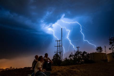 End Of Summer Lightning Storm Lights Up Night Skies Over Irvine