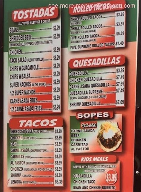 Online Menu Of Betos Mexican Food Restaurant Kaysville Utah 84037