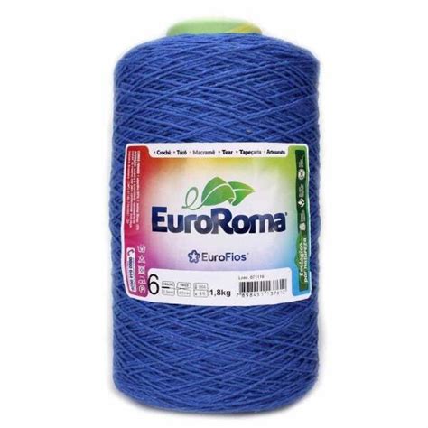 Barbante Euroroma Colorido Kg N Azul Royal Madeiramadeira