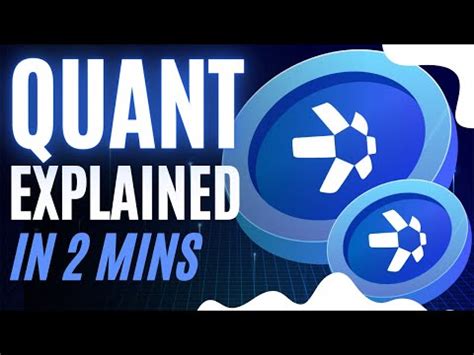 Quant Network And Qnt Explained Minute Crypto Youtube