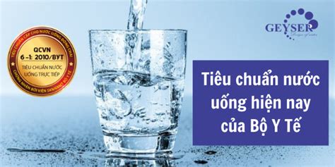 Tiêu chuẩn nước uống QCVN 01 2009 BYT của Bộ Y Tế mới nhất