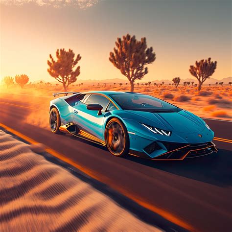 Lamborghini Digital Art Digital Car Print Luxury Car Poster