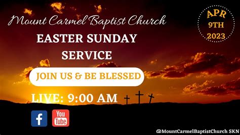 Mt Carmel Baptist Easter Sunday 09 04 23 09 00 Am Part 2 Youtube