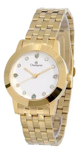 Reloj Champion Para Mujer Chapado En Oro De Quilates Color De Fondo