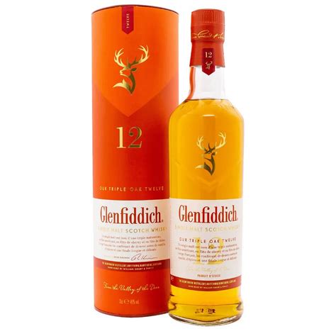 Glenfiddich 12 Year Old Triple Oak Single Malt Whisky Skull And Barrel