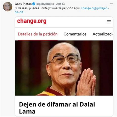 Gaby Platas Defendió Al Dalai Lama Por Mostrar Su Lengua A Un Menor De Edad Infobae