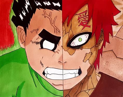 Gaara Vs Lee Naruto Boruto Fr Amino