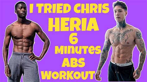 I Tried CHRIS HERIA 6 Pack Abs Workout YouTube