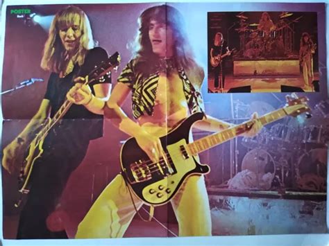 RUSH GEDDY ALEX Neil Abba Agnetha Frida Bjorn Benny Poster Sweden 1970s