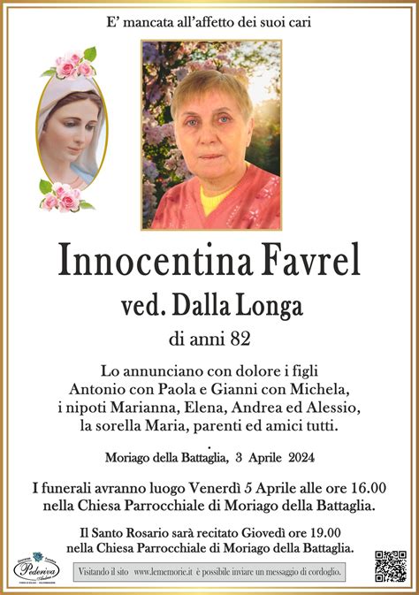 Innocentina Favrel Ved Dalla Longa Moriago Della Battaglia