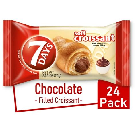 7Days Soft Croissant, Chocolate Croissant, Breakfast Pastry Snacks ...