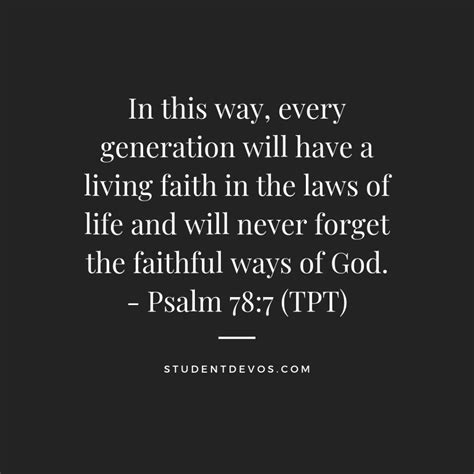 Daily Bible Verse and Devotion – Psalm 78:7 – The Z